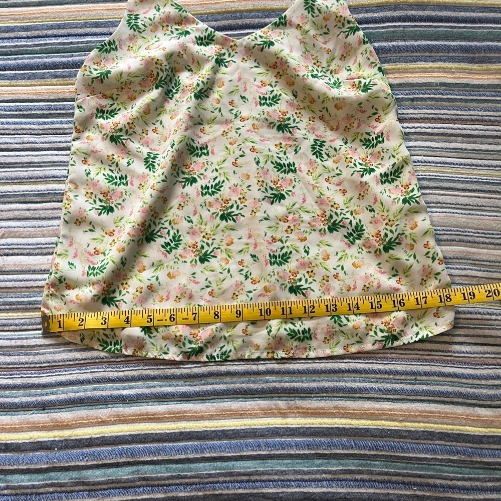 Banana Republic Pink and Green Fitted Camisole Top - Picture 7 of 7